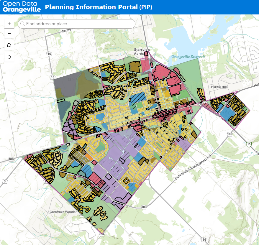 Planning Information Portal Map