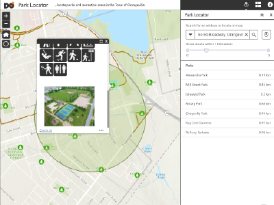 Parks and Trails App Screenshot